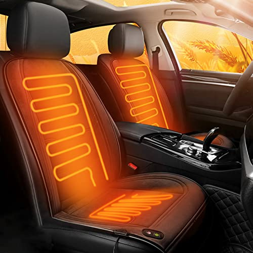 Generisch Sitzmatte Auto, Bequeme Sitzbedeckung mit voller Rückenstützung, Universal Sitzkissen für Sitz im Winter (Erdiges Grau)