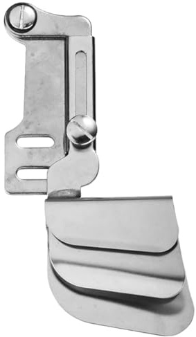 PRETYZOOM Carpeta Metálica para Máquina de Coser Pequeña, Herramienta de Dobladillo Doble Capa para Uso en Costura Industrial y Doméstica