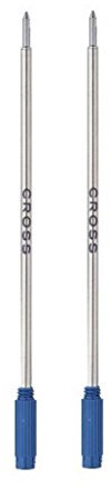 Cross 8511-2 Original Standardmine für Kugelschreiber, mittlere Spitze, passend für die meisten Cross Kugelschreiber, 2er Pack, blau