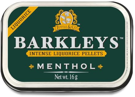 Barkleys Liquorice Pastillen würzig Lakritz mit Menthol Geschmack 16g