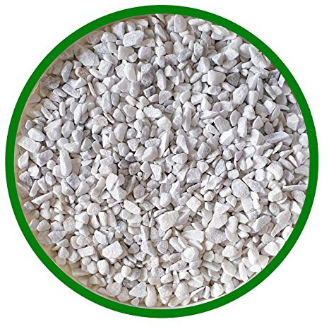 DecoMadeinItaly Dekosteine für den Garten, Größe 9/13 mm, Farbe Weiß, Beutel 20 kg.