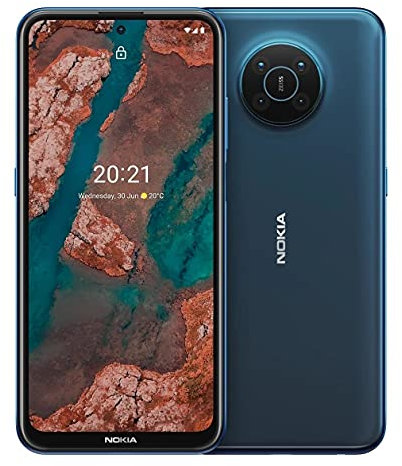 Nokia X20 16,9 cm (6.67) Double SIM Android 11 5G USB Type-C 8 Go 128 Go 4470 mAh Bleu (Reconditionné)