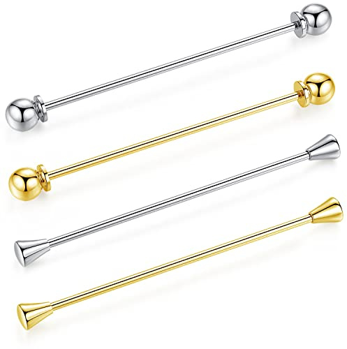 HONEY BEAR Set 3 pezzi spilla da colletto per camicia da uomo, smoking,Collare Clip collar pin acciaio inossidabile per regalo di nozze affari (4pz senza scatola)