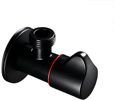 BiaoTeng Rubinetto Sottolavabo 1/2, Valvola Arresto Nero, Valvola Arresto Acqua Incasso 1/2, Valvola Arresto Acqua 1/2,Per Balcone,nero A