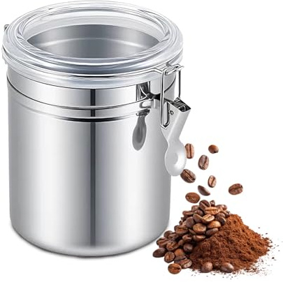 Hapivida Kaffeedose Edelstahl, Luftdichte Kaffeebohnen Behälter
