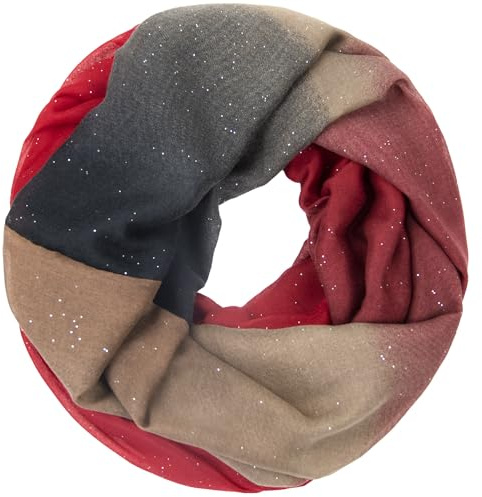 Gloop Damen schal leichter Langschal Loop Schlauchschal Tuch Viele Farben