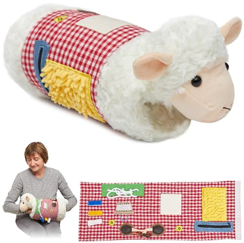 Fidget Muff et Couverture pour Personnes Âgées | Articles Sensoriels pour Adultes | Jouets Fidget pour Seniors | Cadeaux pour Les Résidents des Maisons de Retraite | Couverture Sensorielle