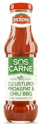 Salsa Barbecue Deroni con Aglio Fresco, Peperoncino e Zenzero 340g