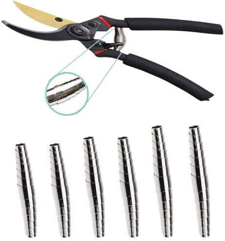 HoAhaMay 6-teiligGartenschere Federersatz, Metall Spiralfeder Ersatzteile, Gartenschere Federersatz, Gartenschere Feder Teile Schneckenhülle, Gartenschere Feder Universal Ersatz Feder (6cm/7cm/8cm)