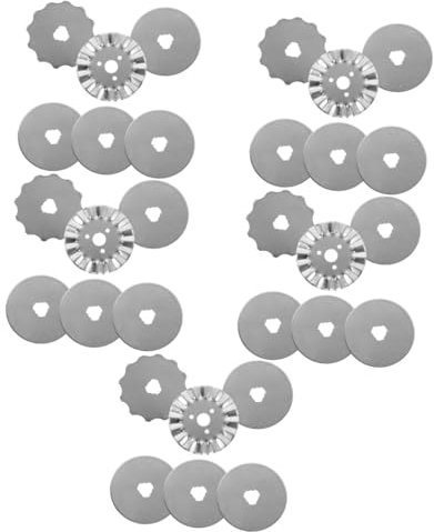 HOMSFOU 6piezas Conjunto De Cuchillas De Corte Rotativo Revestidas De Titanio Cuchillas Para Costura y Patchwork Para Cortar Tela Proyectos De Acolchado