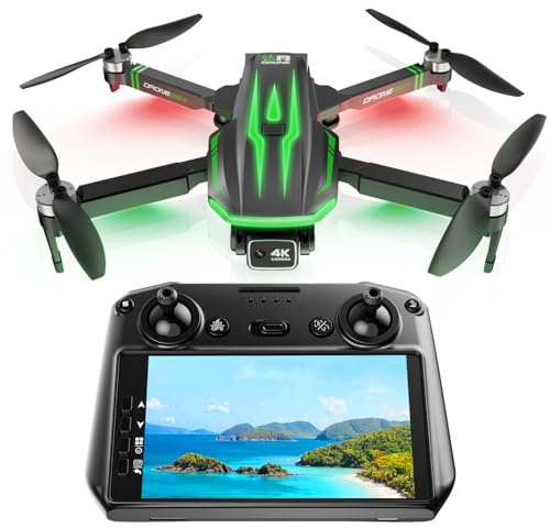 S8 GPS Drones with EIS 4K Camera for Adults kids, 5 Screen on Controller,60 Min Flight Time,Auto Return,Long Range Transmission,Brushless Motor,QuickShots,Foldable and Lightweight Quadcopter with Follow Me,Christmas Toy Birthday Gifts,Under 249g