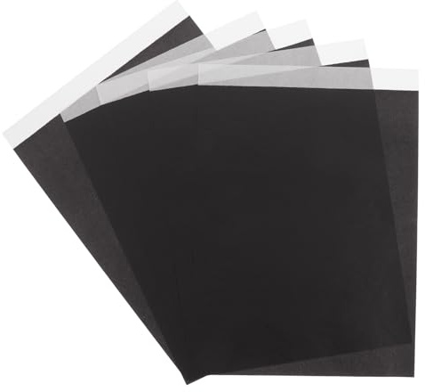 FOMIYES 100 Blatt Schwarzes Kohlepapier A4 Transferpapier Langlebiges Durchschlagpapier für Basteln Selbstgemacht Büro Übertragen Papier Holz Glas Metall
