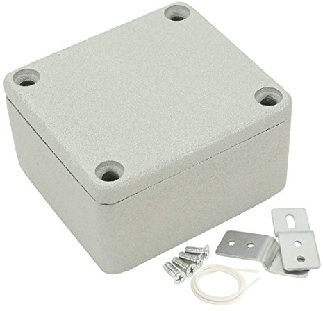 sourcingmap 2.5x2.3x1.4(64mmx58mmx35mm) Aluminum Junction Boxes General Electrical Metal Project Enclosure Waterproof IP65, Abrasion Resistant, Good Heat Dissipation for Outdoor