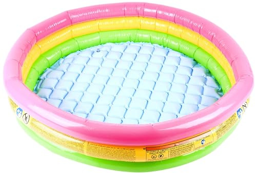 Intex Farbenfroher Kinderpool uppblåsbar ovan jord pool (Ø x H) x