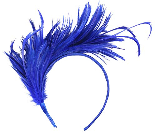 carol -1 1920s Stirnband Feder Flapper Stirnband 20er Stil Haarband Gatsby Accessoires Retro Stirnband Haarreif Feder Fascinator Damen Gatsby Cocktail Party Fascinator Fasching Kostüm Accessoires