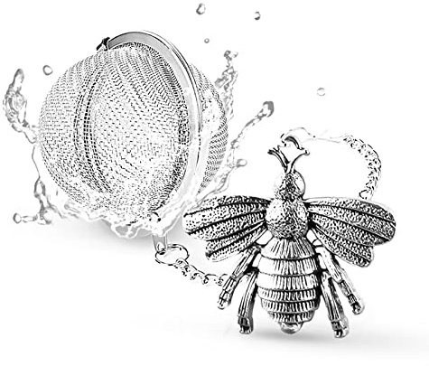 TeaSanavie Handmade Honey Bee Tea Infuser - Strainer for Loose Leaf Tea & Spices