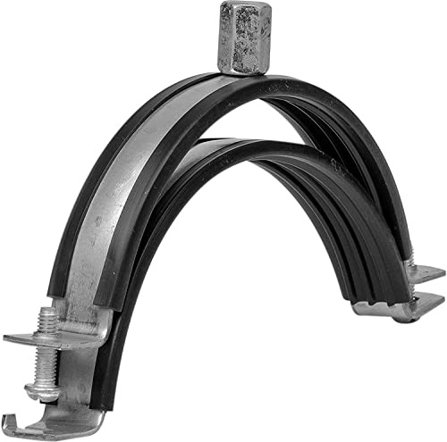 6 Inch / 160mm Diameter 16 cm Pipe clamp,for All Ventilation Types,Duct Pipe clamp,rainwater Pipe clamp,Connection of Straight Round ducts to wall or Ceiling,with Rubber for Sound Insulation
