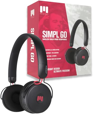 MIIEGO SIMPL GO Bluetooth Kopfhörer Federleicht - Kabellose On-Ear Headphones mit Klarem Sound - Atmungsaktive Ohrpolster - Einfache Handhabung