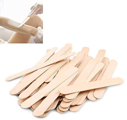 Spatule Bois Epilation,Spatules à Cires,Spatule Application Cire Chaude,50 Pièces Spatule Cire Epilation Cire Spatule Bâtons Applicateurs Cire Epilation Spatule pour Épilation Sourcils Lèvres Corps