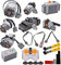 SEEMEY 32Pcs Power Function Kit Set Motor Battery Infrared-Remote-Control Receiver Train Adjustable Speed ​​Motor Parts, Motor Power Change Parts Compatible with Technic-Parts