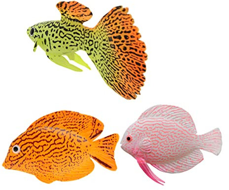Hohopeti 3stücke Künstlicher Fisch Simulation Tropischer Fisch Dekoration Aquarium Spielzeug Ornament Landschaftsgestaltung