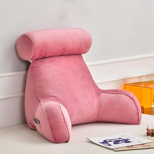 STORYSUN Lesekissen, Lesekissen für Bett, bequemes Rückenstützkissen, Ruhekissen mit Stützarmen – abnehmbare Nackenrolle, zum Lesen, Entspannen, Fernsehen (D)