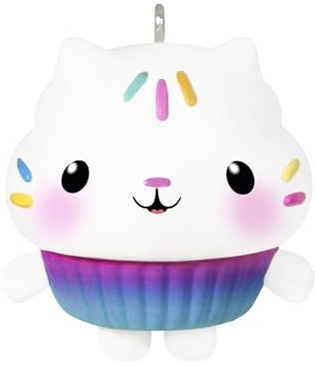 Hallmark Keepsake 1.02 Mini Christmas Ornament 2024, Gabby's Dollhouse Cakey Cat, Gifts for Kids