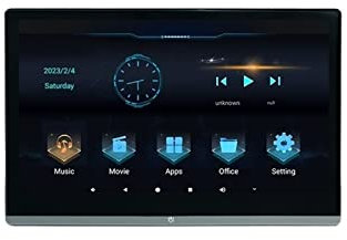 BINGNU Lettore Dvd Portatile per Lettori Video per poggia Display Esterno Ultrasottile da 11,6 Pollici Display for poggiatesta for Auto da 11,6 Pollici con Schermo Rotante HD(Size:11.6 inch 2 32)