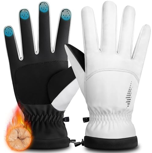 rivmount Winter Waterproof Ski Snow Warm Gloves for Women Men, Windproof Cold Weather Thermal with Touchscreen Fingers, for Running Driving Cycling Hiking Biking Outdoor Sports Daily Work