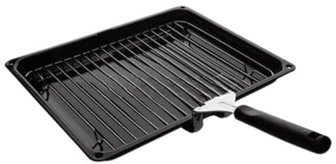 KGA SUPPLIES Oven Cooker Grill Pan Rack & Handle 365 x 290 mm Compatible with Montpellier