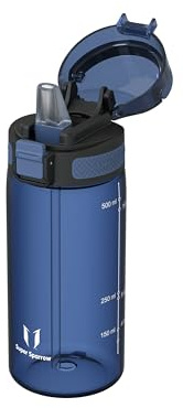 Super Sparrow Borraccia Bambini - 500ml - TouchSip Sportiva Bottiglia - Tritan Senza BPA, a Prova di Perdite - Borracce con Cannuccia Ideale per Scuola e Sport