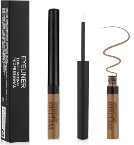 Aomig 24h-Wasserfester Eyeliner Schablone Präziser Veganer Eyeliner Flissig mit Langzeit-Halt Smudge-Proof Formel Matt Eye-liner Sanfte Kajalstifte empfindliche Augen perfekt für Täglich Maskenbildner