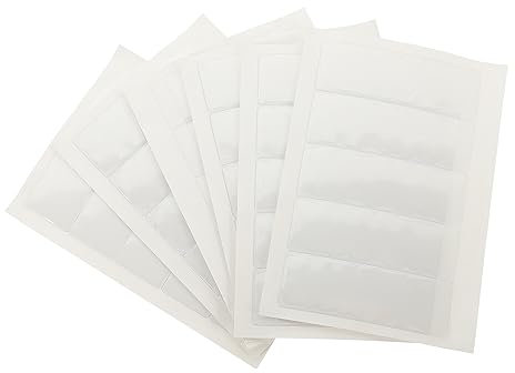 GRIRIW 6blätter Selbstklebender Visitenkartenhalter Für Karten Pvc Material Transparenter Kartenhalter Klebetaschen Für Visitenkarten Und Karteikarten Ohne Werkzeug Einfach Anzubringen