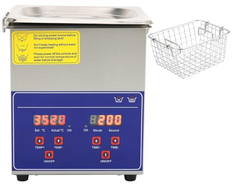 TIEOAXFT 2L PS‑10A Industrial Ultrasonic Cleaner Digital Stainless Steel Heater Timer Cleaning Equipment Ultrasound Home Appliances