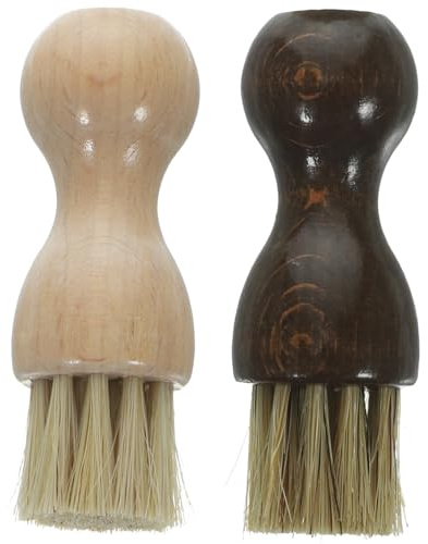 BESPORTBLE 2stücke Schuhbürste Aus Schweinehaar Und Buche Für Reinigung Und Polieren Von Schuhen Und Stiefeln Flexibel Und Langlebig