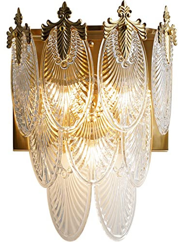 UQACHG Applique Lampade da Parete Moderna Minimalista Luce Lusso Lampada da Parete in Vetro di Rame Soggiorno Camera da Letto Lampada da Comodino di Lusso per Specch