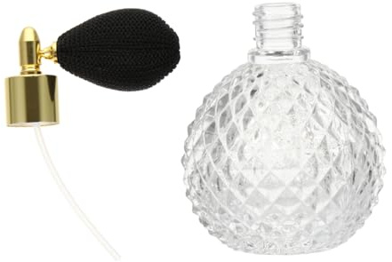 VINTORKY Botella De Vidrio Rellenable Vintage 100 Ml Transparente Espray Para Perfume Para Adultos Uso Portátil