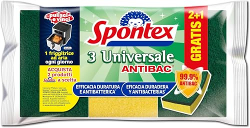 SPONTEX Estropajo salvauñas Bolsa 2 + 1 uds (Paquete de 5)