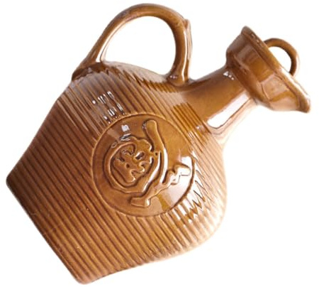 FONDOTIN Ceramic Wine Jug with Handle 500ml Vintage Portable Wine Pot Multifunctional Home Bar Accessory and Drinkware