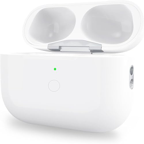 Custodia di ricarica sostitutiva compatibile per AirPods Pro di 1ª e 2ª generazione, custodia di ricarica con batteria da 550 mAh, accoppiamento Bluetooth e pulsante di sincronizzazione (senza
