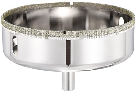 PATIKIL Glass Diamond Hole Saw 4 100mm Hollow Core Drill Bits | Diamond Hole Cutters for Fiberglass, Tile, Porcelain, Ceramic