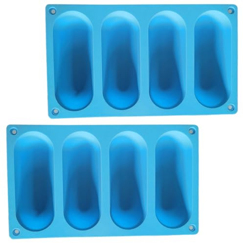 FELTECHELECTR 2 piezas Molde de Silicona para Hacer Pan de Hot Dog y Salchichas Antiadherente Fácil de Desmoldar Apto para Cocina Personal y Profesional