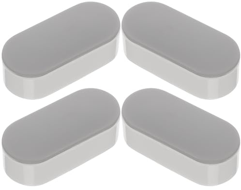 TOVINANNA 4 pièces Coussinets Amortisseurs Adhésifs pour Siège Toilette Rehausseur Wc Antichoc Kit Remplacement Wc Bidet Patins Stabilisateurs Antidérapants