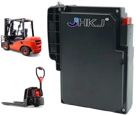 JHKJ Batterie 24 V 20 Ah pour transpalette électrique, Batterie Lithium-Fer-Phosphate 24 Volts avec poignée pour Chariot élévateur électrique F4/F3/MT15C-04,24v 20ah,F4