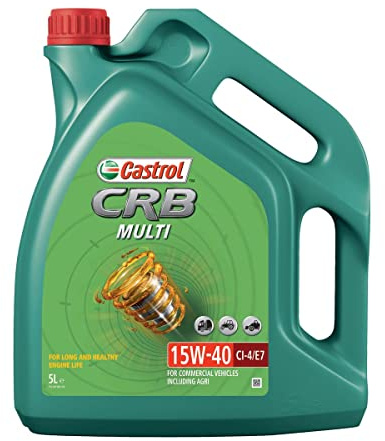 CASTROL Motoröl 15W-40 CRB Motor Öl ACEA E7 API CI-4 API SL MULTI CI-4/E7 5L Kompatibel mit MERCEDES-BENZ C-Klasse Limousine W204 E-Klasse Limousine W211 C-Klasse T-modell S204 A-Klasse W169