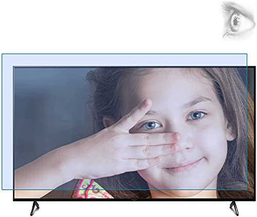 Anti Glare TV Screen Protector 50 Inch Anti Blue Light Anti Ultraviolet Filter Radiation Relieves Computer Eyes Fits LCD, LED, 4K OLED and QLED HDTV