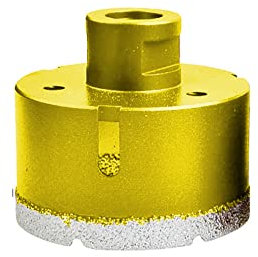 Diamond Drill Bit, M14 Hole Saw Hollow Core Drill Bits For Dry Drilling Tile Porcelain Marble Ceramic Granite Gold 70MM