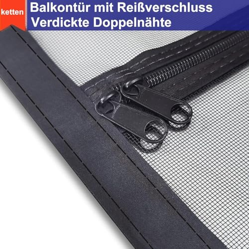 SHRRL katzengitter balkontür, passend für Türgröße 80 cm x 200 cm, verdickte, katzenfeste Netzgittertür für Wohnzimmer, Schlafzimmer, Küche, Terrasse