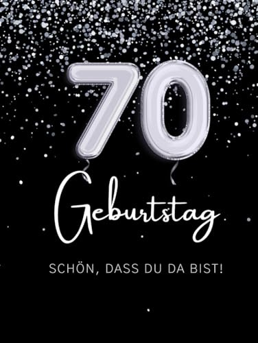 Gästebuch 70. Geburtstag zum Ausfüllen & Ankreuzen | Hardcover Gästebuch Geburtstag 70 Frau Gästebuch Mann lustig | Kreatives Geburtstag Gästebuch mit ... zum Ausfüllen | Originelle Geschenkidee