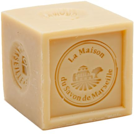 Savon De Marseille – Französischer Seifenwürfel für Wäsche und Haushaltswäsche – hergestellt mit biologischem Pflanzenöl – 300 Gramm Würfel